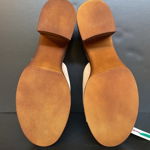 NWT BIONATURA Made In Italy Leather Suede Platform Clog Sandals Heels Tan 8 39 - Picture 7 of 11